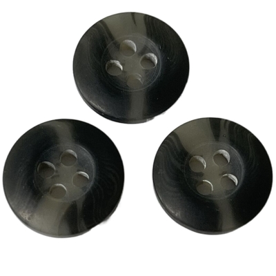 14mm Faux-Horn-Knopf-Grey Color Use On Coat-Jacken-Oberbekleidung