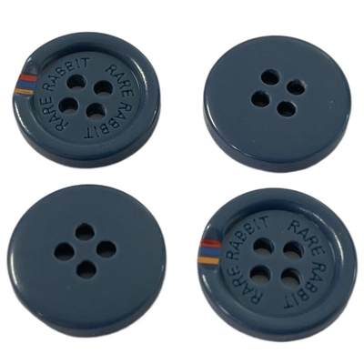 Plastikharz knöpft Seide druckte die Farbe auf Rand-speziellem Formteil mit Rim Engraved Logo For Sewing