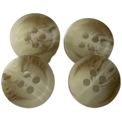 Der Mantel-nachgemachte Horn-Plastikknöpfe der Frauen 5/8&quot; 4 Loch ODM