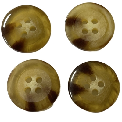 3/4&quot; vier Loch-gefälschter Horn-Mantelknöpfe ODM-Farbplastikgebrauch für Mantelstrickjacke