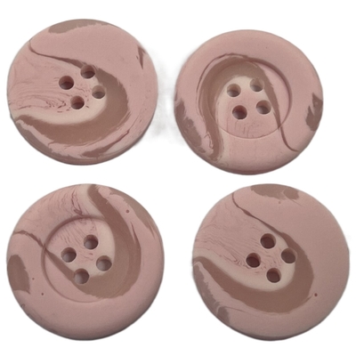 3/4&quot; 4 Loch-Plastikmantelknopf-rosa Farbgebrauch für der Mantel-Strickjacke der Frauen