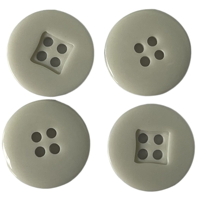 Licht Grey For Sewing der Hemd-Plastikharz-Knopf-quadratisches Mitte-28L