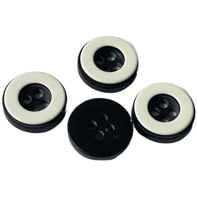 ODM/OEM 2 Schicht-Hemd-Knöpfe mit weißer Rim Apply For Men-' S Hemd