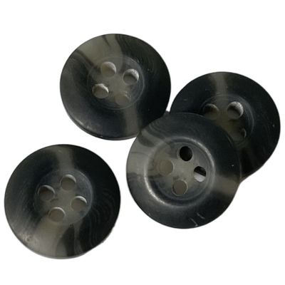 14mm Faux-Horn-Knopf-Grey Color Use On Coat-Jacken-Oberbekleidung